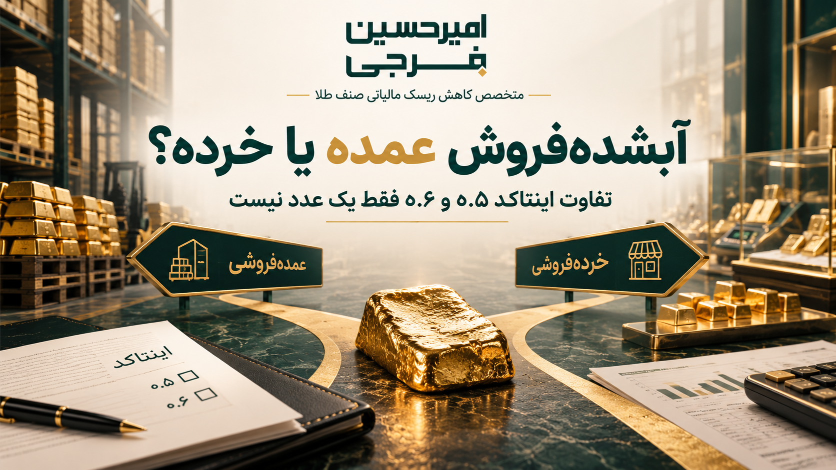 آبشده‌فروش عمده یا خرده؟ تفاوت اینتاکد ۰.۵% و ۰.۶% طلای آبشده